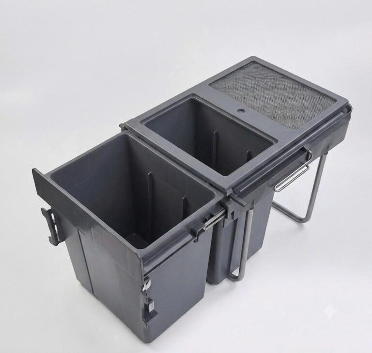 THÙNG RÁC ĐÔI ÂM TỦ CÓ GIẢM CHẤN